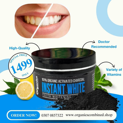 Instant White Teeth Whitening Powder
