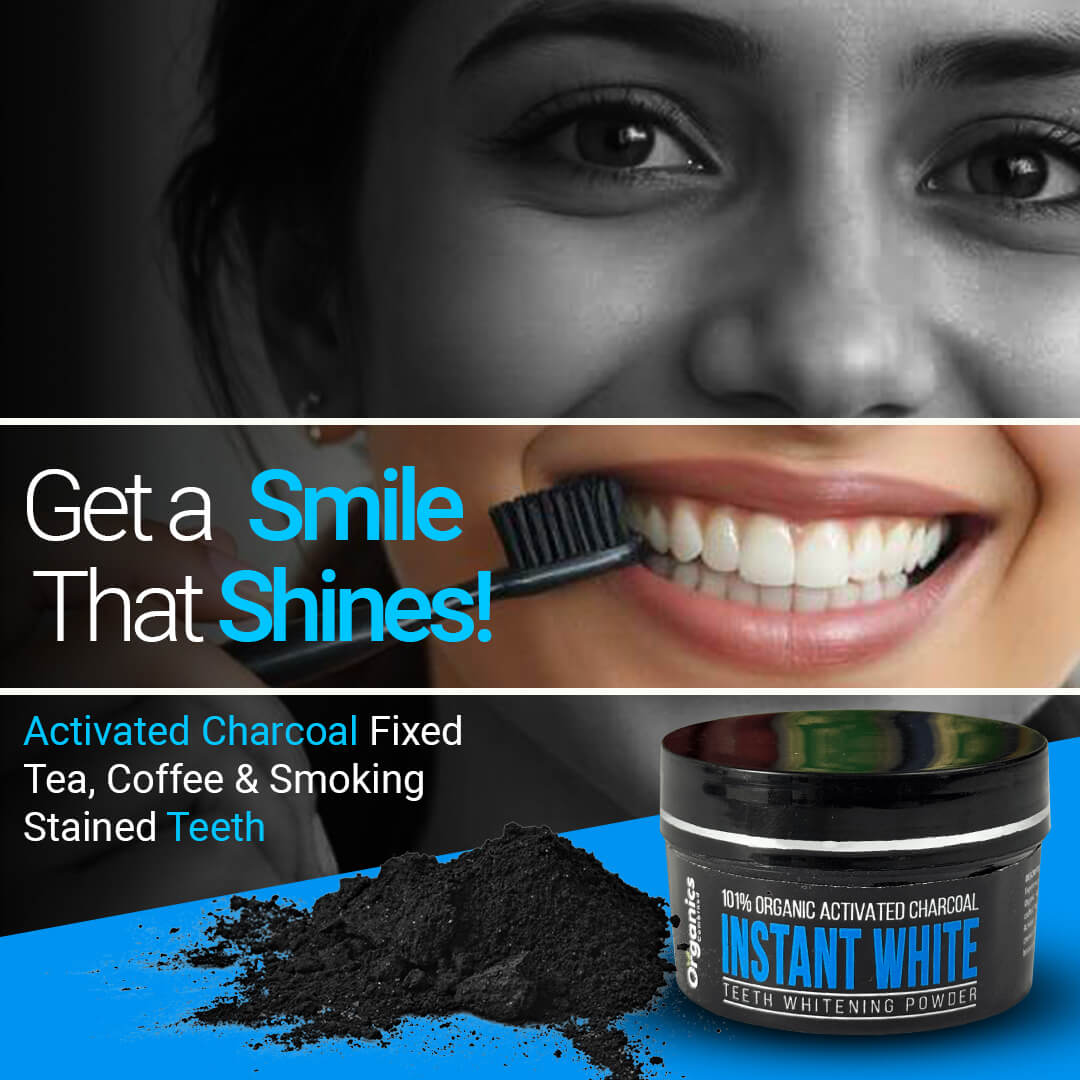 Instant White Teeth Whitening Powder