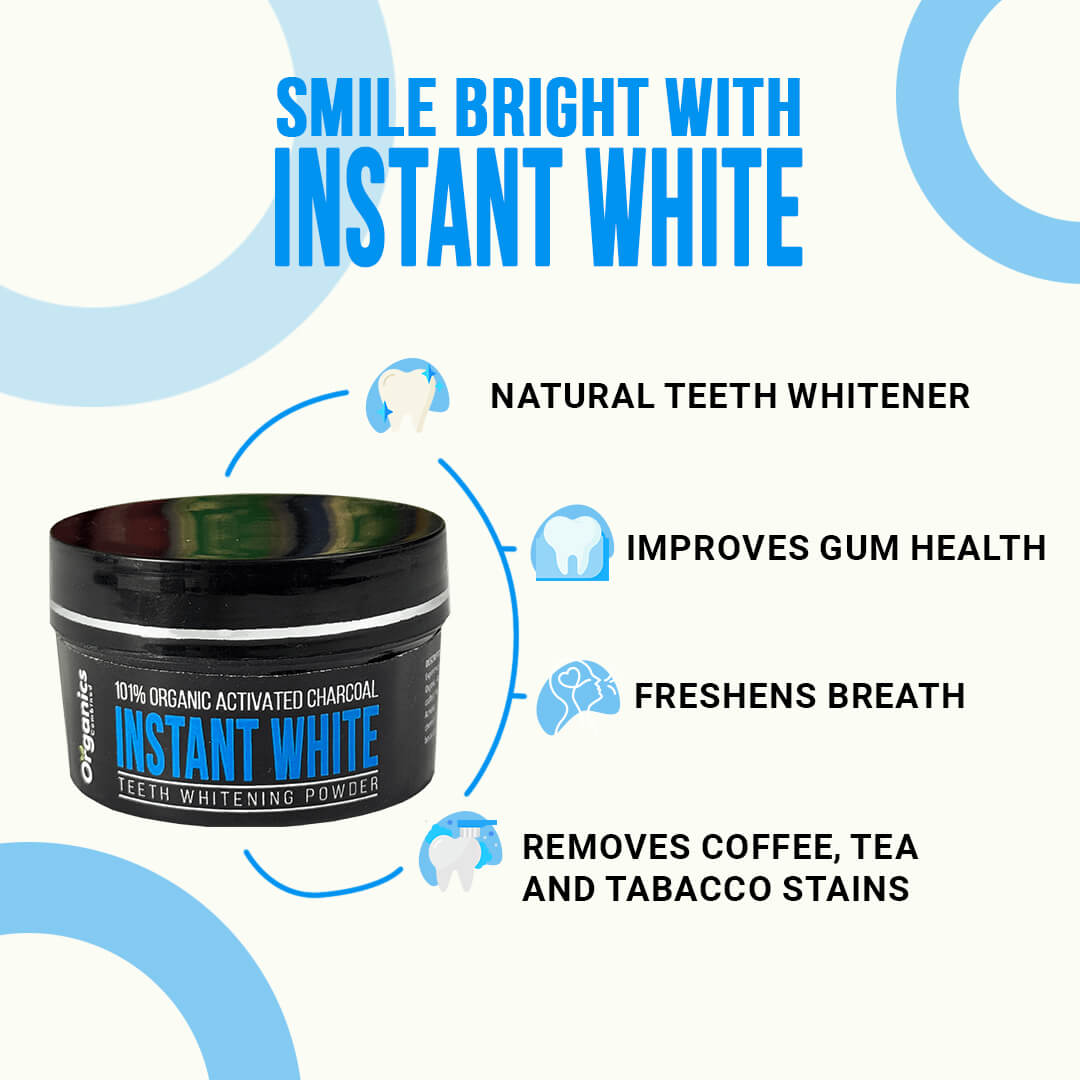 Instant White Teeth Whitening Powder